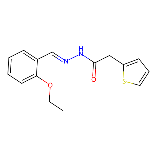 N'-[(E)-(2-ethoxyphenyl)methylidene]-2-(2-thienyl)acetohydrazide structure