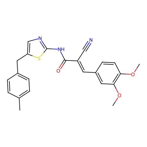 C23H21N3O3S structure