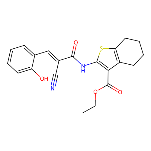 C21H20N2O4S structure