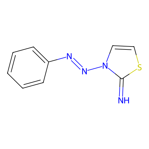 3-[(E)-phenyldiazenyl]-1,3-thiazol-2(3H)-imine structure