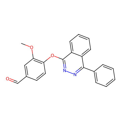 3-Methoxy-4-[(4-phenylphthalazin-1-yl)oxy]benzaldehyde structure