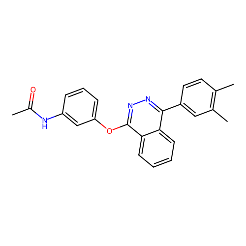N-[3-[4-(3,4-dimethylphenyl)phthalazin-1-yl]oxyphenyl]acetamide structure