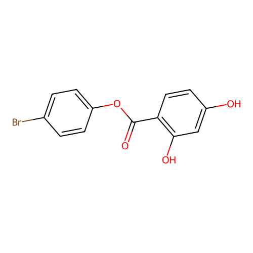 4-Bromophenyl 2,4-dihydroxybenzoate structure