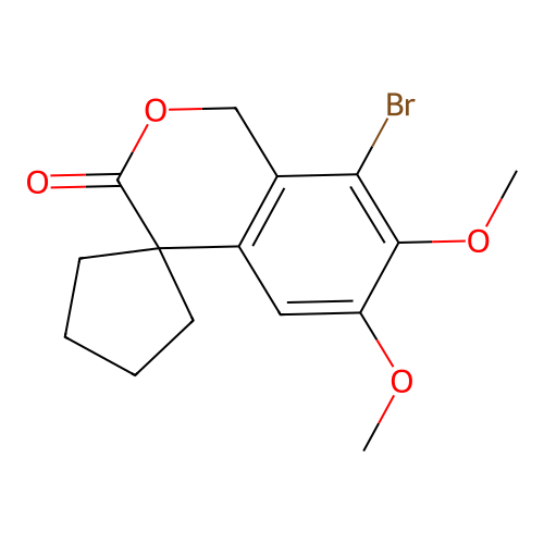 8'-bromo-6',7'-dimethoxy-1'H-spiro[cyclopentane-1,4'-isochromen]-3'-one structure