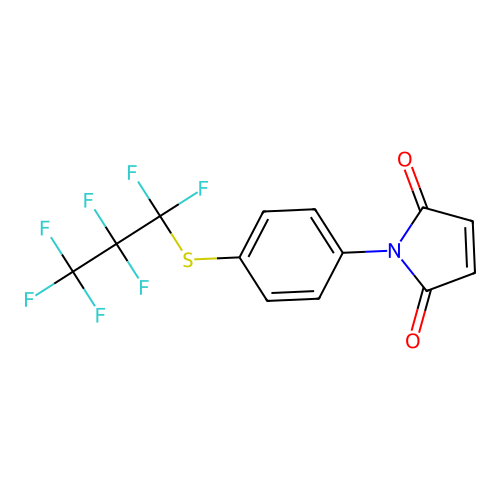 1-[4-(1,1,2,2,3,3,3-Heptafluoropropylsulfanyl)phenyl]pyrrole-2,5-dione structure