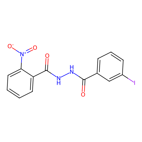 N'-(3-iodobenzoyl)-2-nitrobenzohydrazide structure