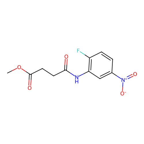 Methyl 4-[(2-fluoro-5-nitrophenyl)amino]-4-oxobutanoate structure