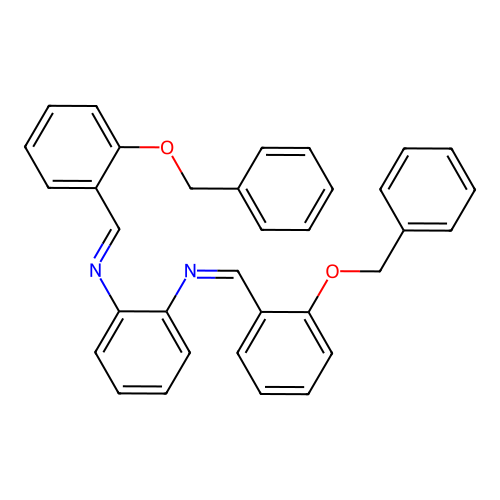 N~1~,N~2~-bis[2-(benzyloxy)benzylidene]-1,2-benzenediamine structure