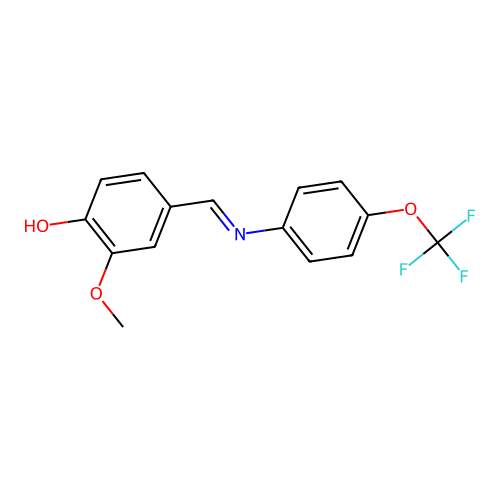2-Methoxy-4-({[4-(trifluoromethoxy)phenyl]imino}methyl)phenol structure