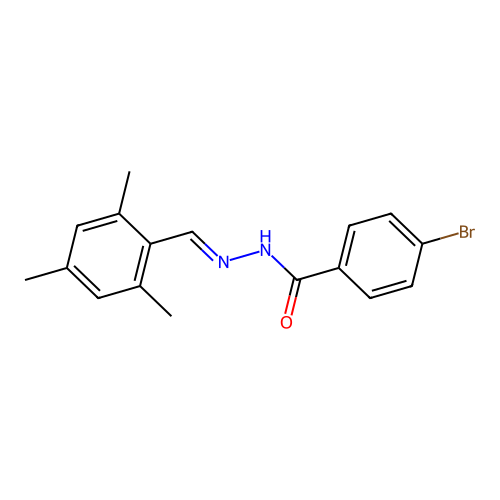 4-bromo-N'-(mesitylmethylene)benzohydrazide structure
