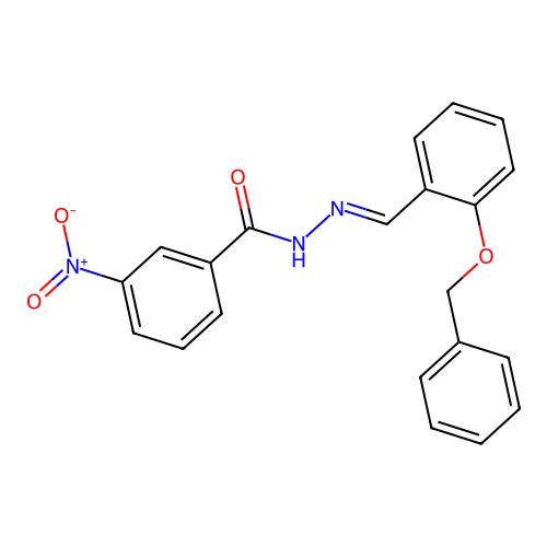 N'-[2-(benzyloxy)benzylidene]-3-nitrobenzohydrazide structure