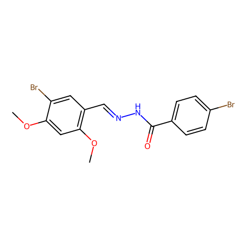 4-bromo-N'-(5-bromo-2,4-dimethoxybenzylidene)benzohydrazide structure