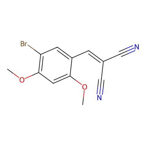 2-[(5-Bromo-2,4-dimethoxyphenyl)methylidene]propanedinitrile structure