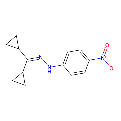 1-(Dicyclopropylmethylidene)-2-(4-nitrophenyl)hydrazine structure