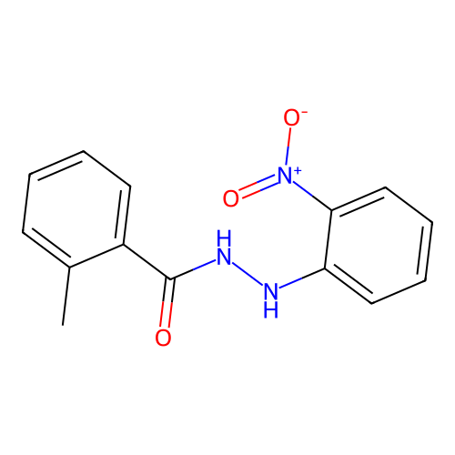 2-methyl-N'-(2-nitrophenyl)benzohydrazide structure