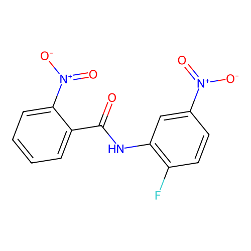 N-(2-Fluoro-5-nitrophenyl)-2-nitrobenzamide structure
