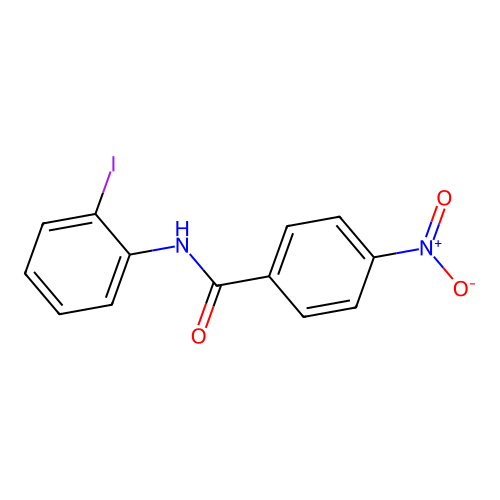 N-(2-iodophenyl)-4-nitrobenzamide structure