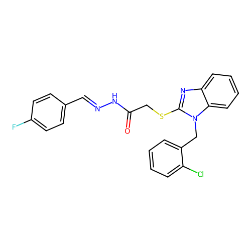 C23H18ClFN4OS structure