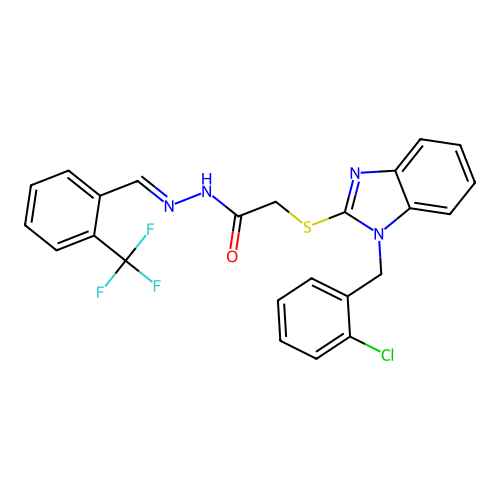 C24H18ClF3N4OS structure