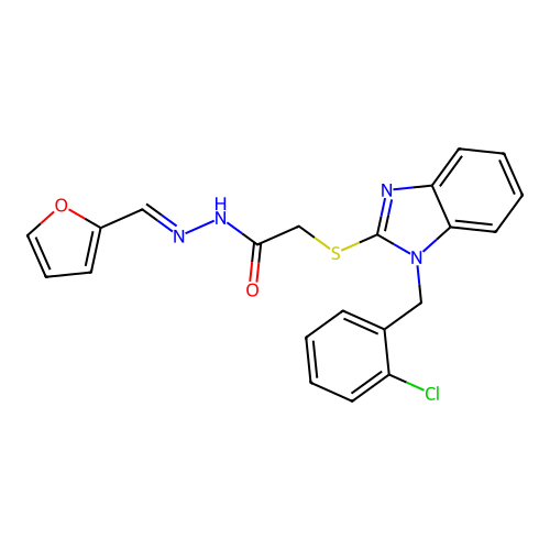 C21H17ClN4O2S structure
