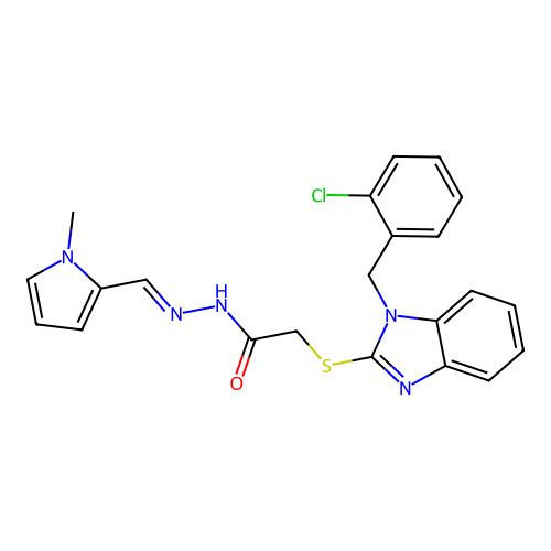 C22H20ClN5OS structure