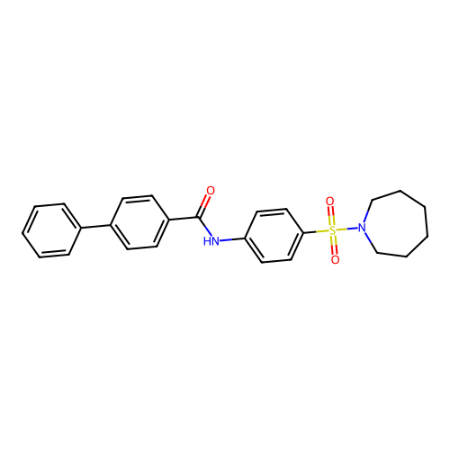 N-[4-(Azepane-1-sulfonyl)phenyl][1,1'-biphenyl]-4-carboxamide structure