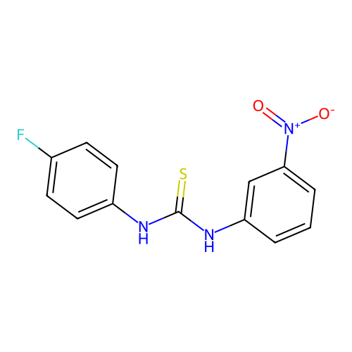 1-(4-Fluorophenyl)-3-(3-nitrophenyl)thiourea structure