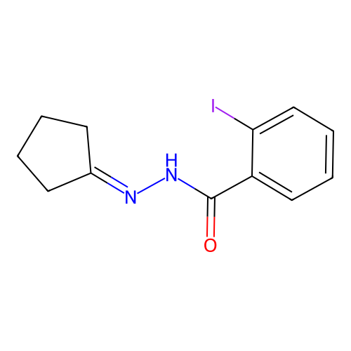 N'-cyclopentylidene-2-iodobenzohydrazide structure
