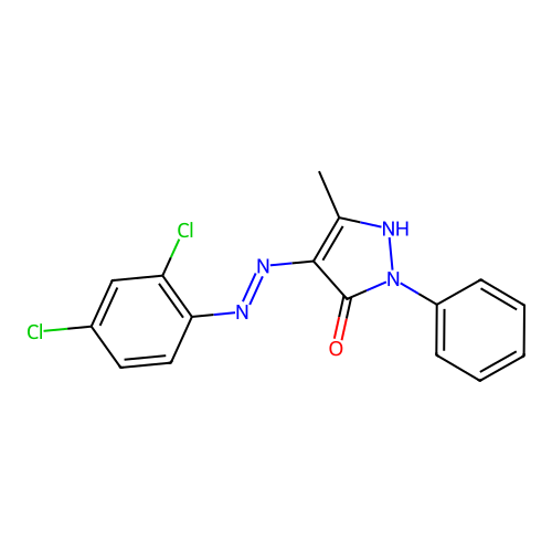 4-[(2,4-Dichloro-phenyl)-hydrazono]-5-methyl-2-phenyl-2,4-dihydro-pyrazol-3-one structure