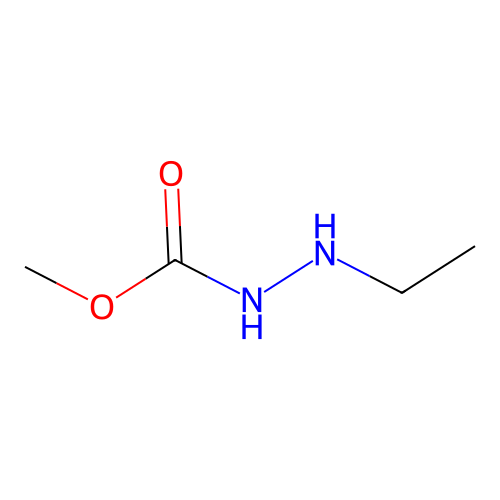 Hydrazinecarboxylic acid, 2-ethyl-, methyl ester structure