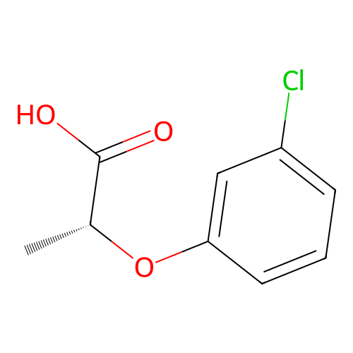 (2R)-2-(3-氯苯氧基)丙酸 structure