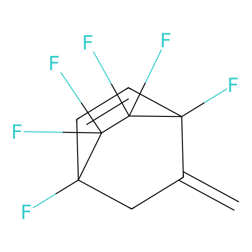 1,4,5,5,6,6-Hexafluoro-7-methylidenebicyclo[2.2.2]oct-2-ene structure