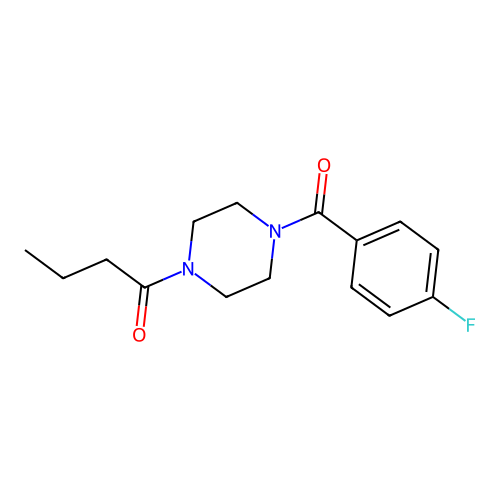1-[4-(4-Fluorobenzoyl)piperazin-1-yl]butan-1-one structure