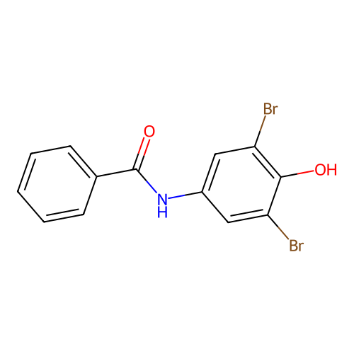 N-(3,5-dibromo-4-hydroxyphenyl)benzamide structure