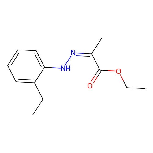Ethyl 2-[(2-ethylphenyl)hydrazinylidene]propanoate structure