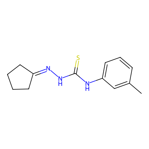 1-(Cyclopentylideneamino)-3-(3-methylphenyl)thiourea structure