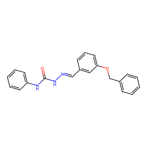 3-(benzyloxy)benzaldehyde N-phenylsemicarbazone structure