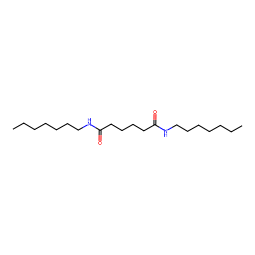 N,N'-diheptylhexanediamide structure
