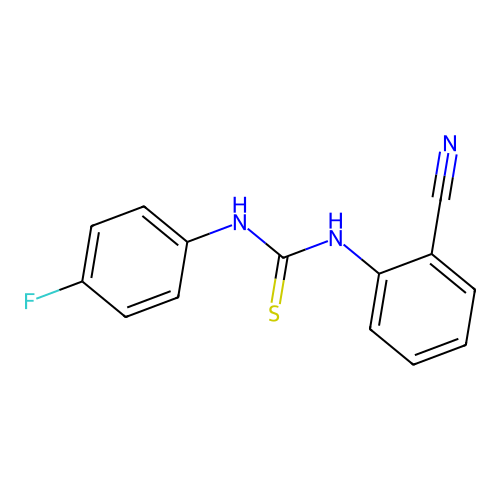1-(2-Cyanophenyl)-3-(4-fluorophenyl)thiourea structure