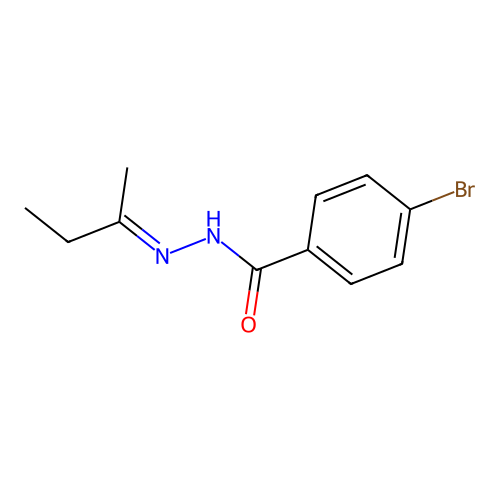 4-bromo-N'-(1-methylpropylidene)benzohydrazide structure