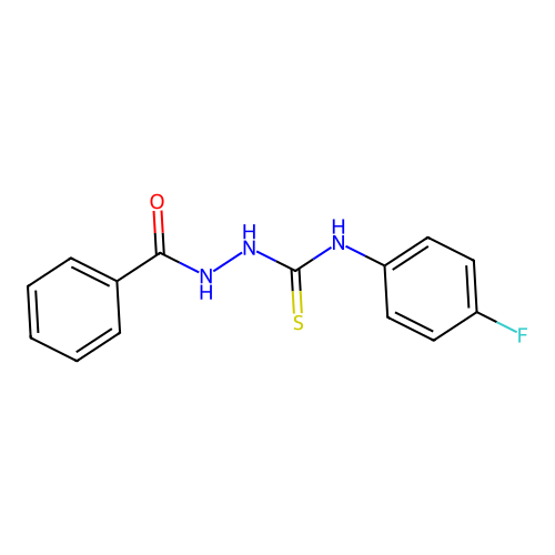 2-Benzoyl-N-(4-fluorophenyl)hydrazinecarbothioamide structure