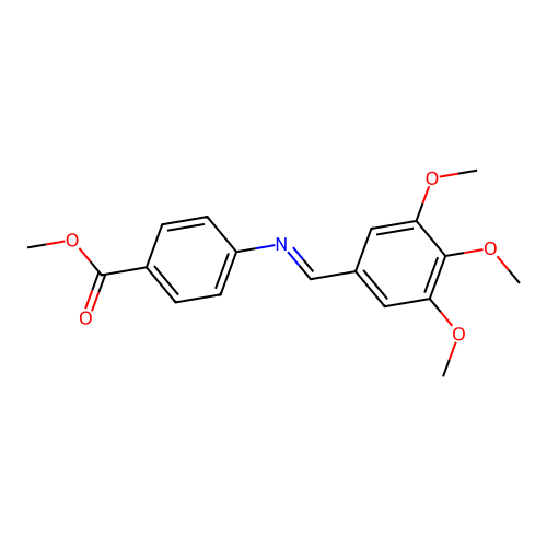 Methyl 4-[(3,4,5-trimethoxybenzylidene)amino]benzoate structure