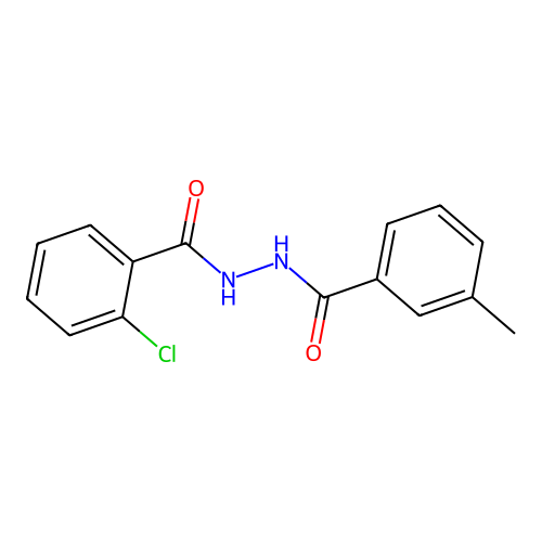 2-chloro-N'-(3-methylbenzoyl)benzohydrazide structure