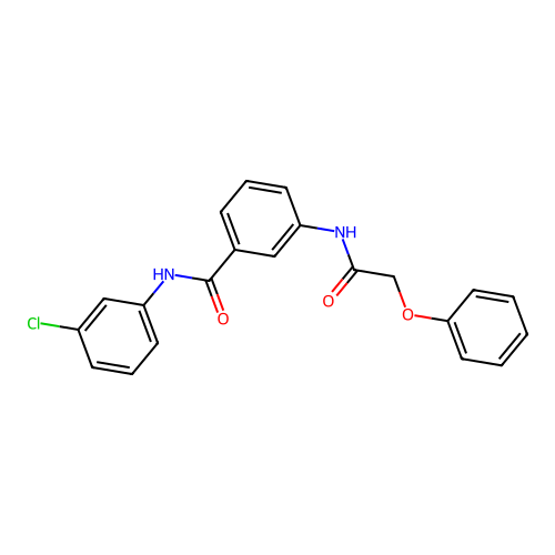 N-(3-chlorophenyl)-3-[(phenoxyacetyl)amino]benzamide structure