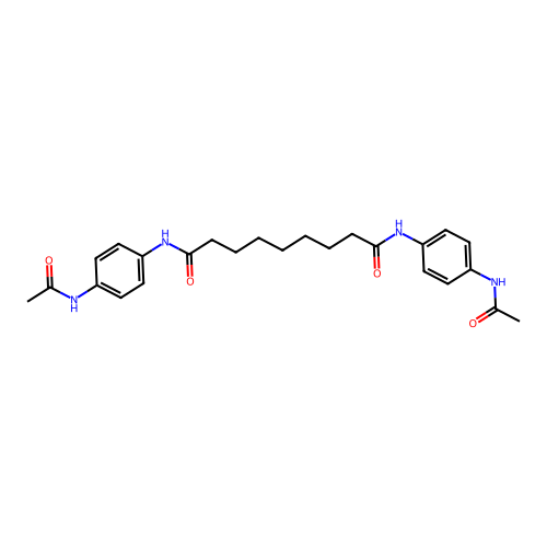 N,N'-bis[4-(acetylamino)phenyl]nonanediamide structure