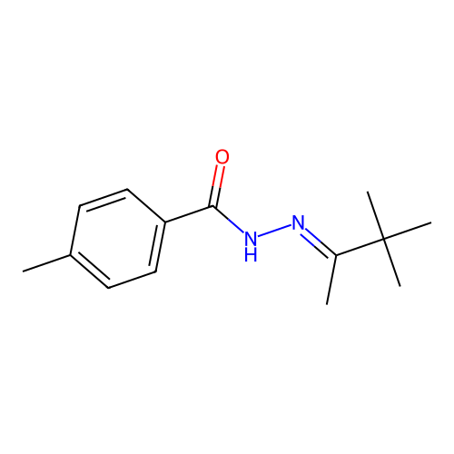 4-methyl-N'-(1,2,2-trimethylpropylidene)benzohydrazide structure