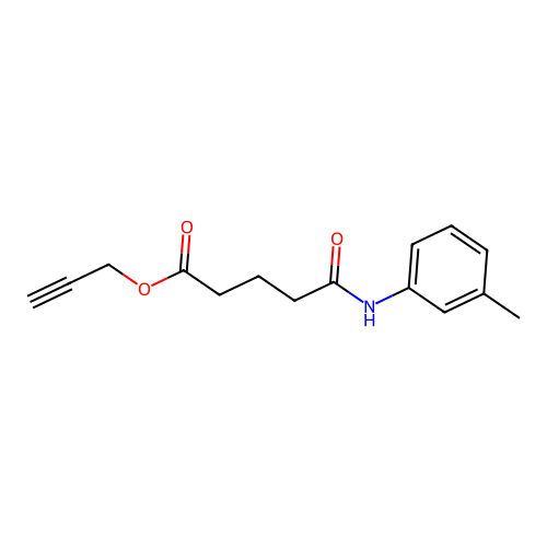 Prop-2-ynyl 5-(3-methylanilino)-5-oxopentanoate structure