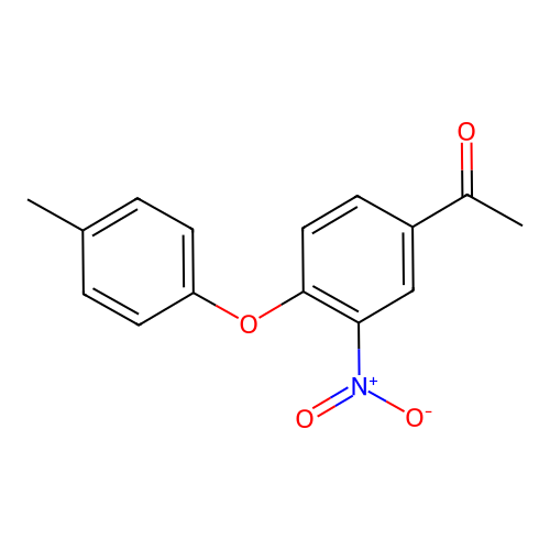 1-[4-(4-Methylphenoxy)-3-nitrophenyl]ethanone structure