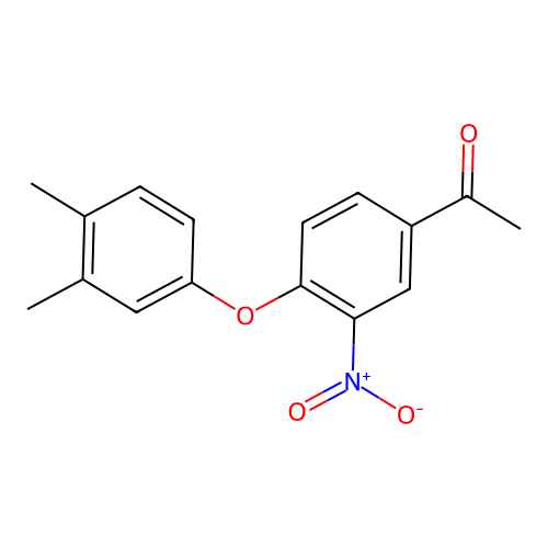 1-(4-(3,4-Dimethylphenoxy)-3-nitrophenyl)ethan-1-one structure