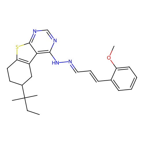C25H30N4OS structure